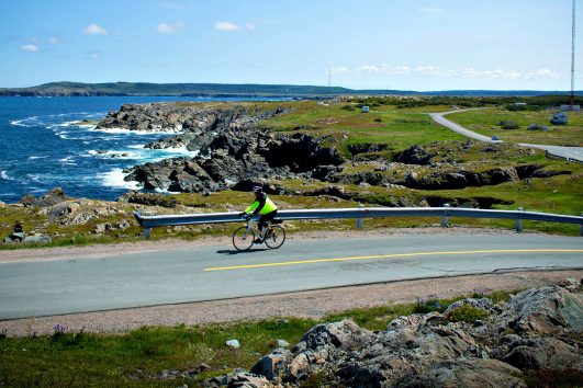 A Freewheeling Adventure cycling route through the magic of Newfoundland's rural East Coast on mostly paved coastal roads.